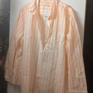 J. Crew button down striped shirt size xxl nwt